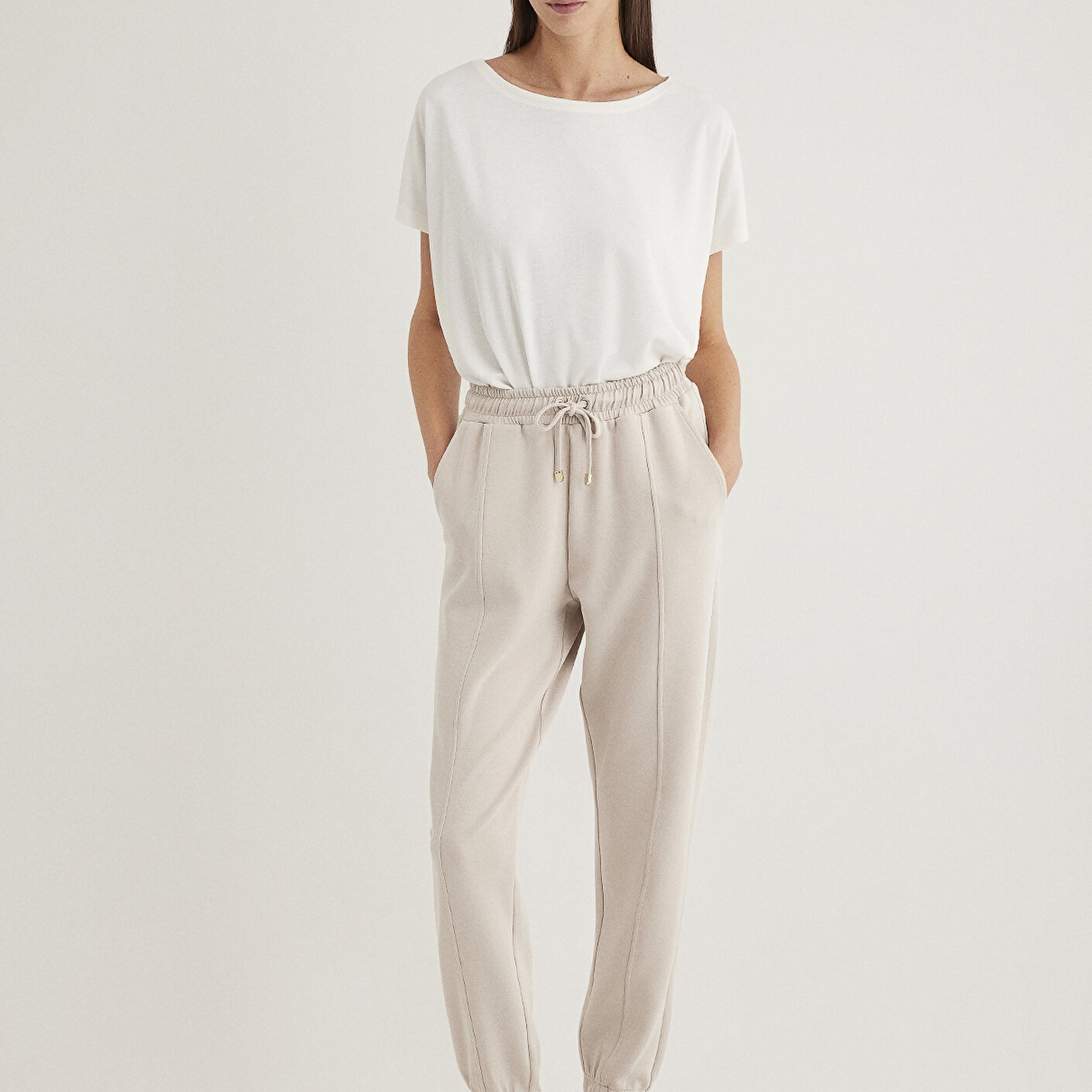 Mavi Lux Touch TENCEL TM Modal Bej Eşofman Altı 1600453-34531