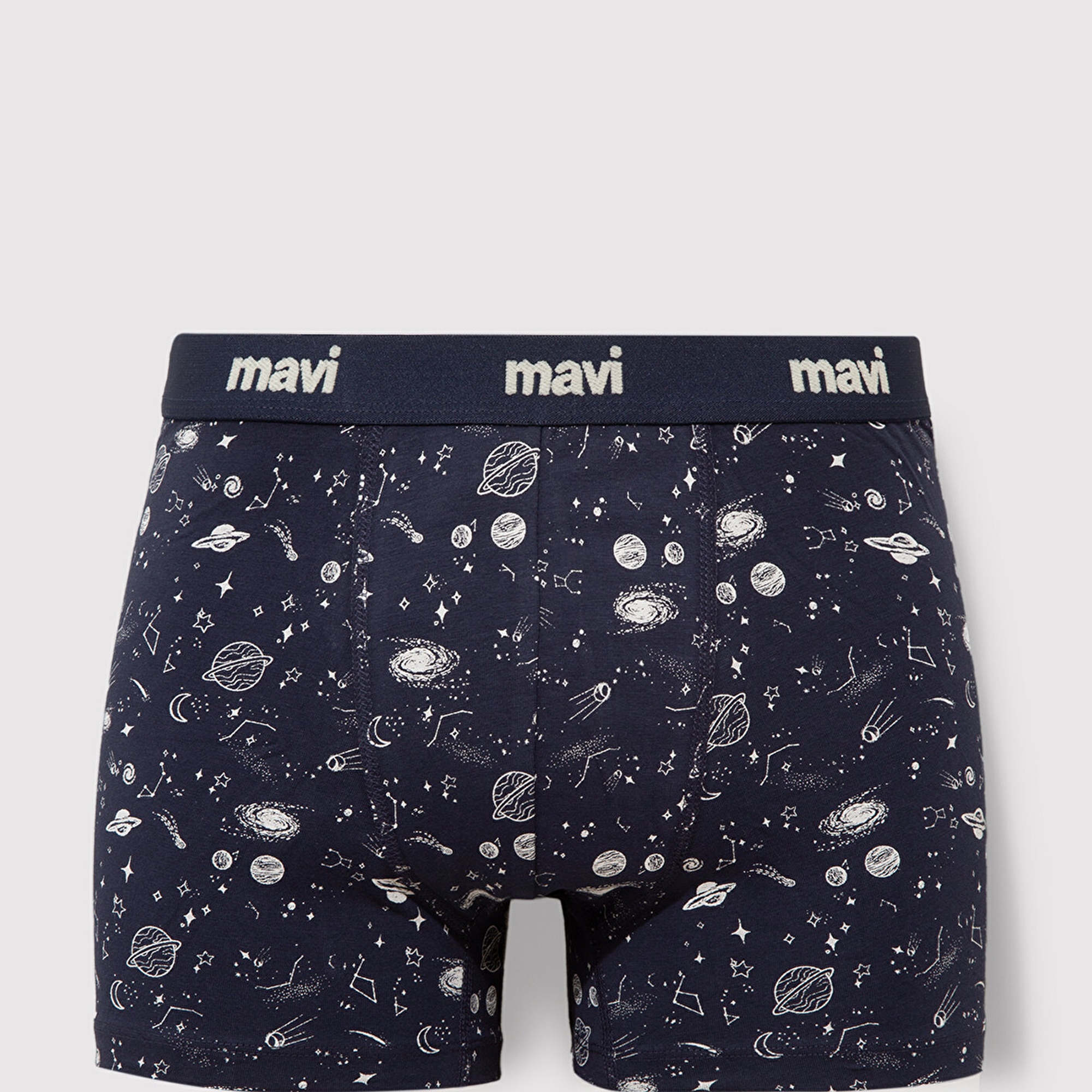 Mavi Gezegen Baskılı Lacivert Boxer 092456-33648