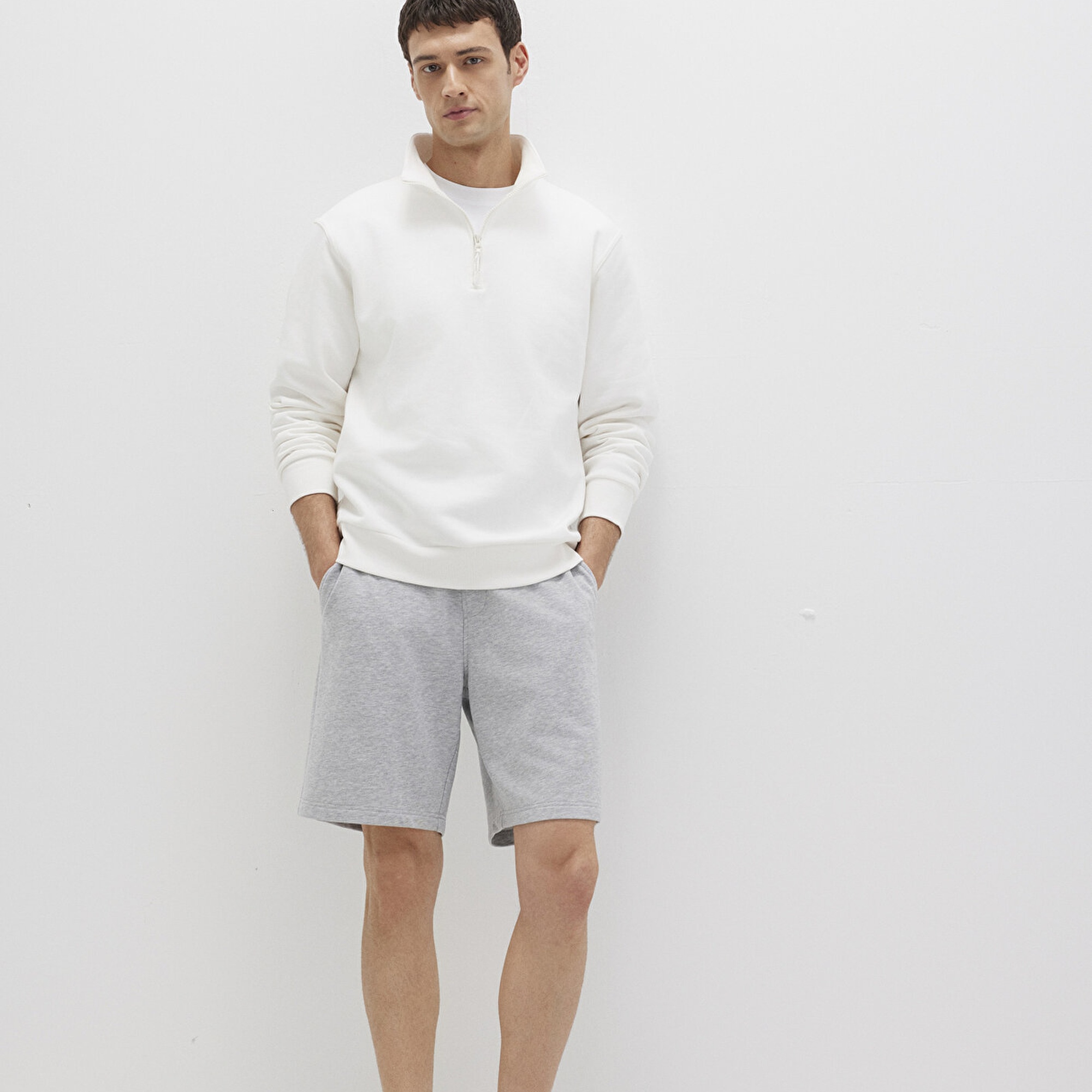 Mavi Gri Basic Şort 066935-35010