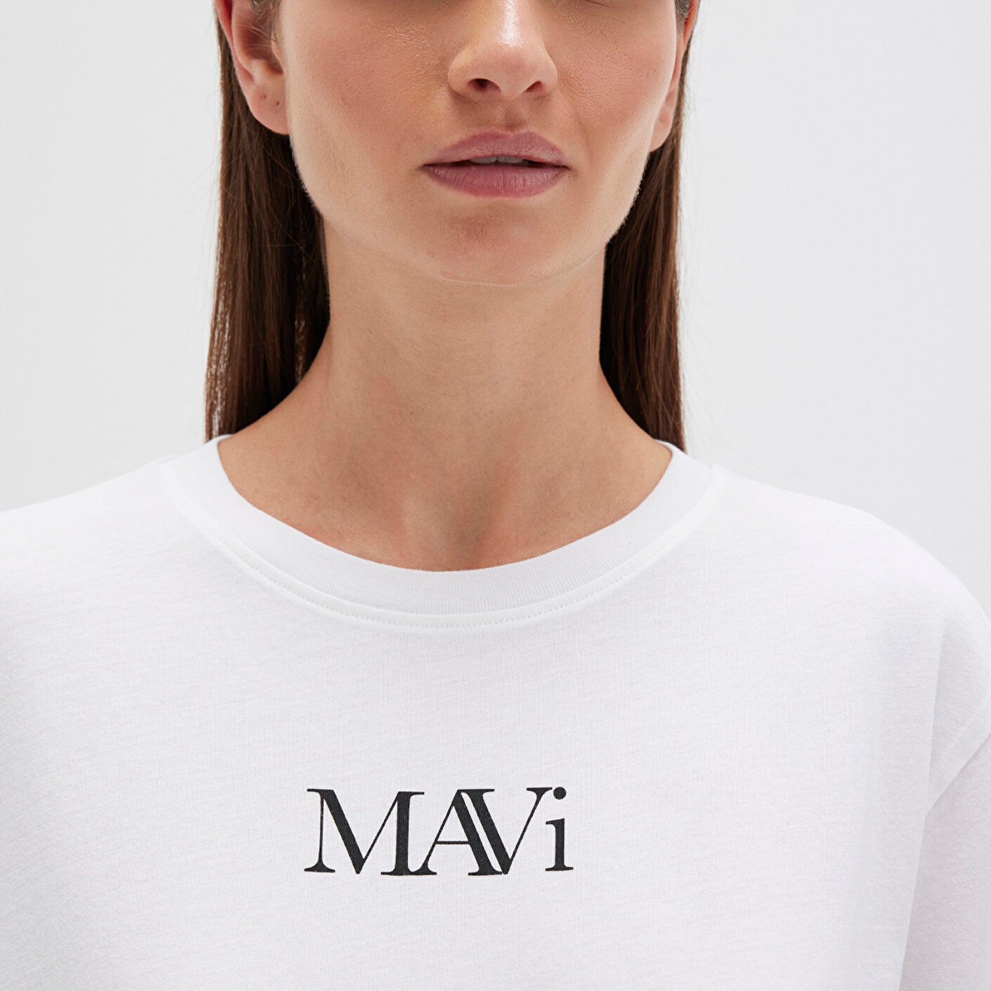 Mavi Mavi Logo Baskılı Beyaz Tişört Regular Fit / Normal Kesim 1611594-620