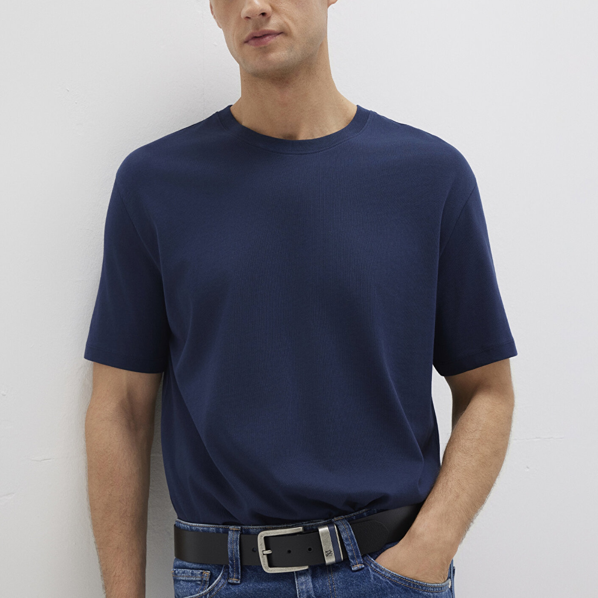 Mavi Siyah Deri Kemer 090942-902