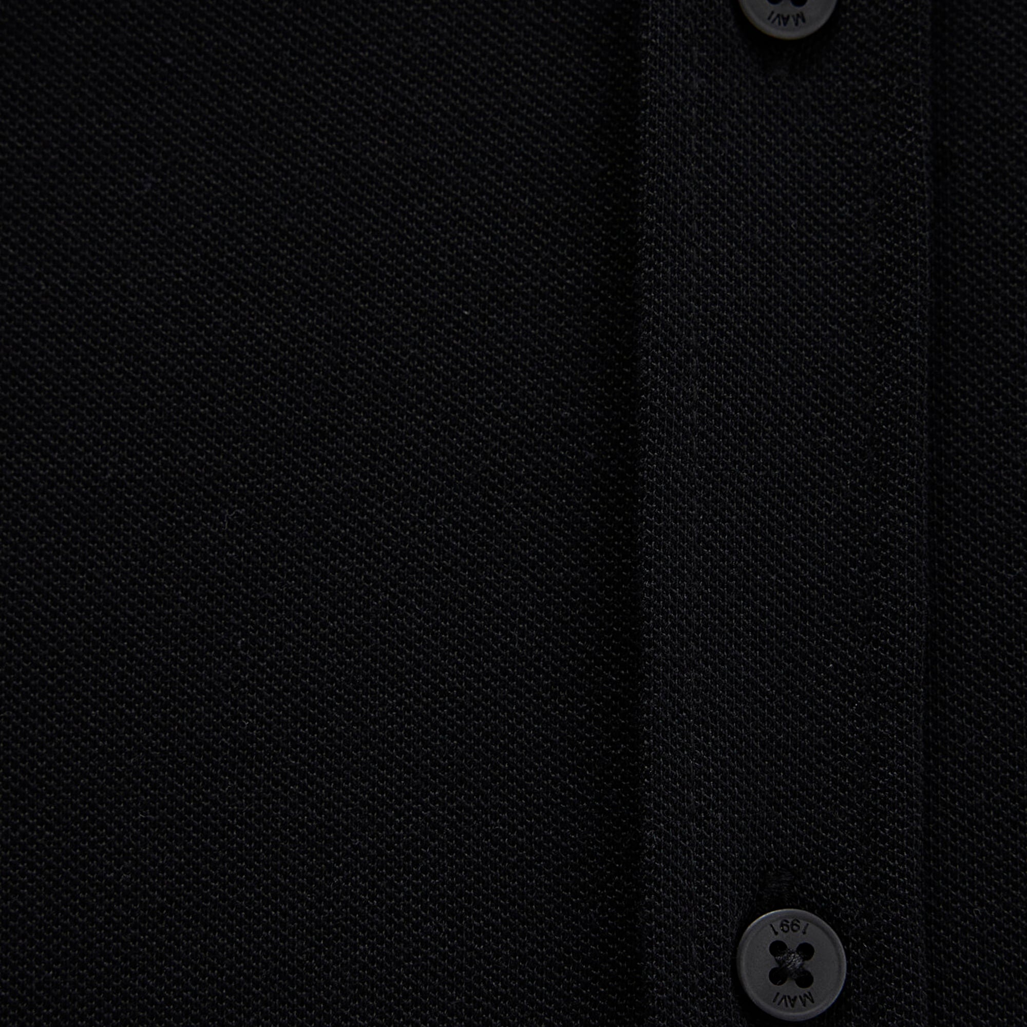 Mavi Siyah Örme Gömlek Fitted / Vücuda Oturan Kesim 0210294-900