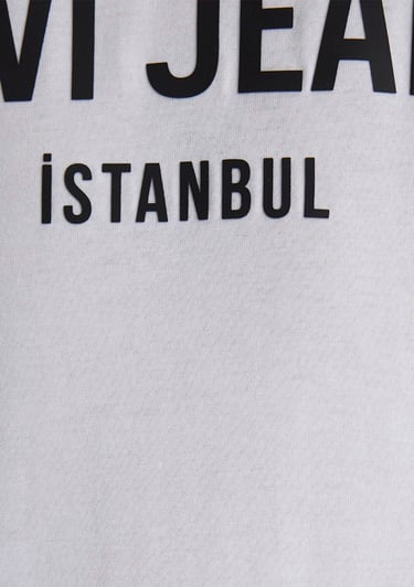  Mavi Mavi Jeans Baskılı Beyaz Tişört Slim Fit / Dar Kesim 066195-620