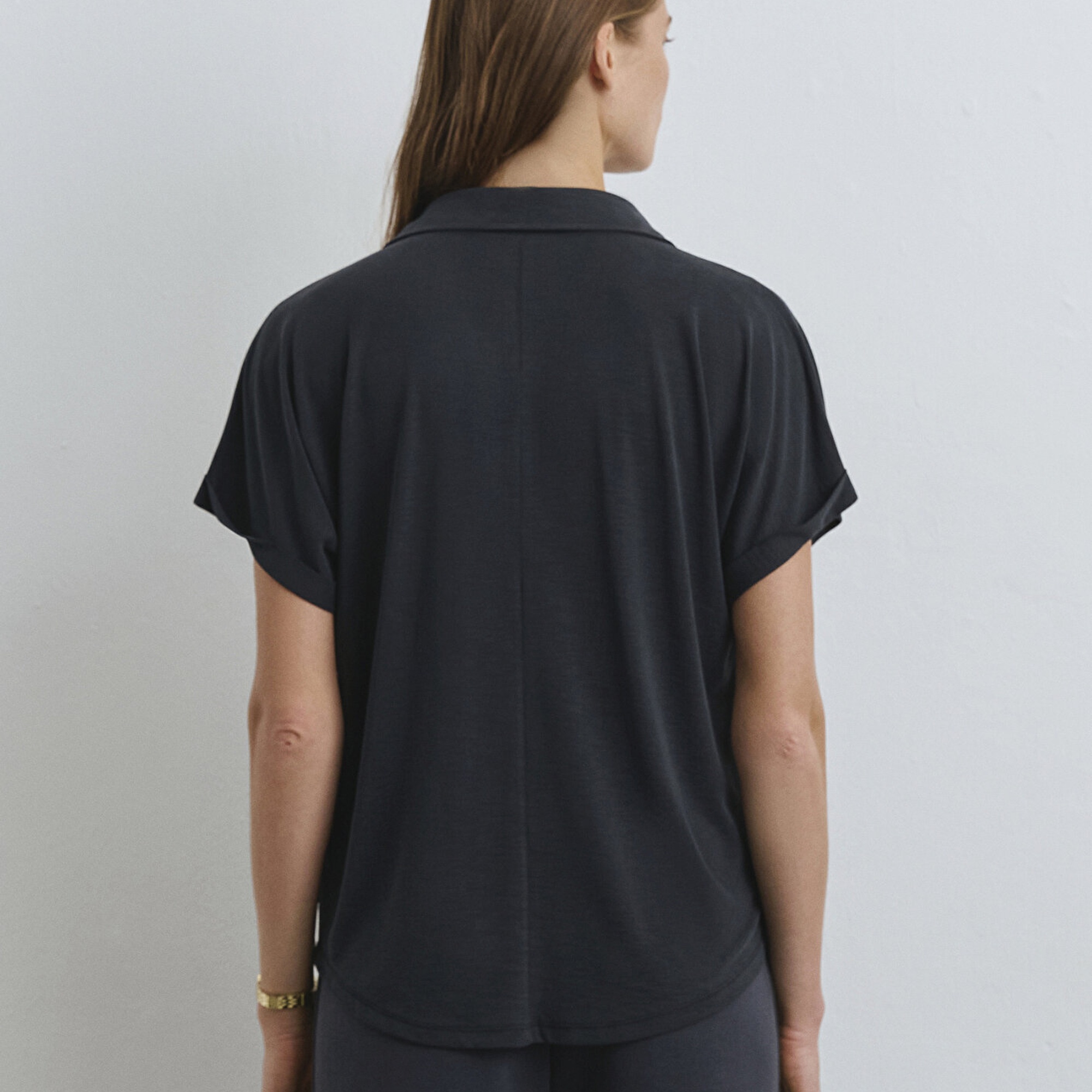 Mavi Lux Touch TENCEL TM Antrasit Modal Gömlek Regular Fit / Normal Kesim 168081-900