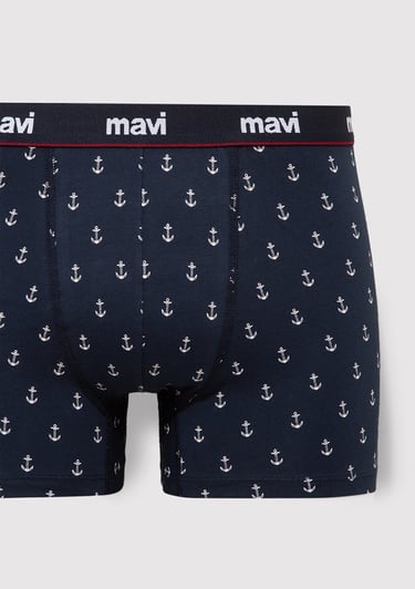  Mavi Baskılı Lacivert Boxer 0910735-30717