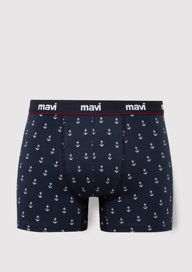 Mavi Baskılı Lacivert Boxer 0910735-30717