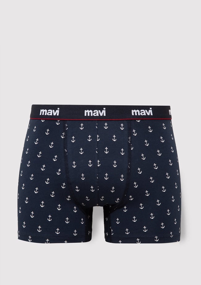  Mavi Baskılı Lacivert Boxer 0910735-30717