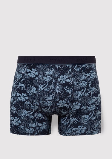  Mavi Baskılı Lacivert Boxer 0910708-30717