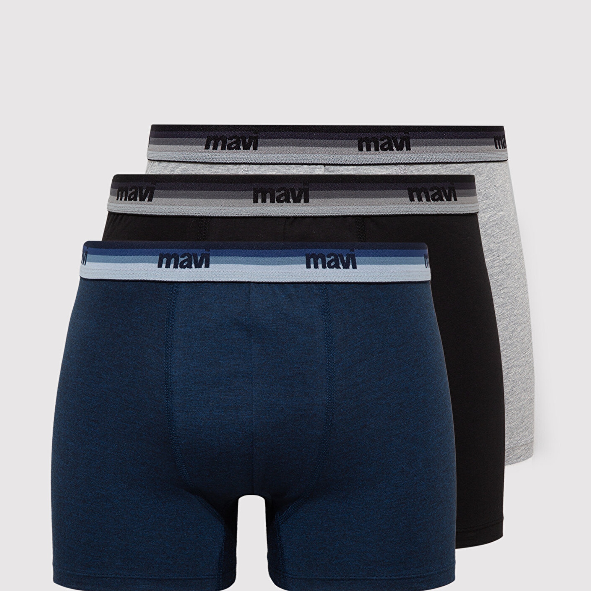 Mavi 3lü Basic Boxer 0910620-83900