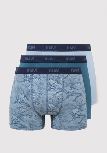  Mavi 3lü Mavi Boxer 0910615-83077