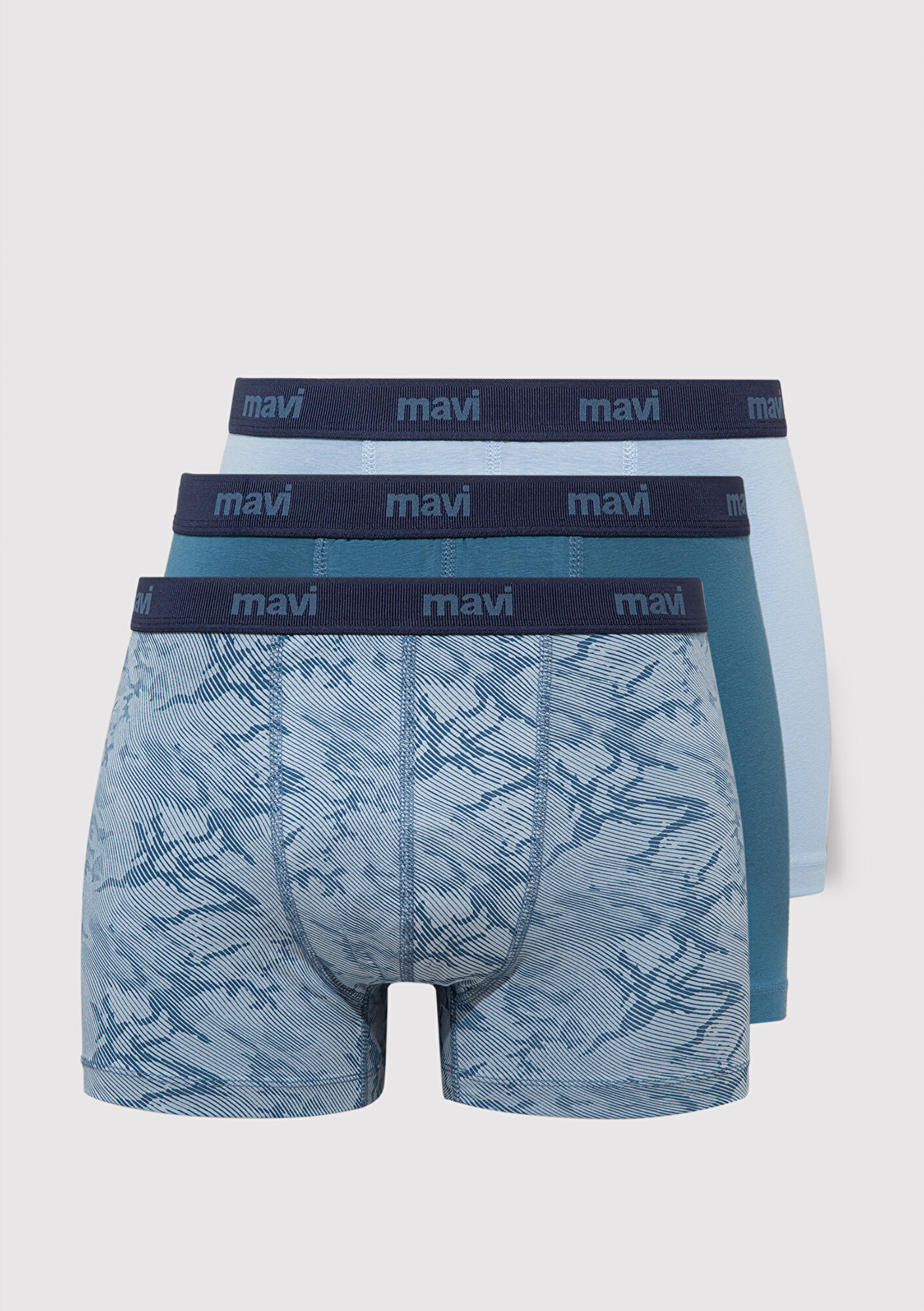  Mavi 3lü Mavi Boxer 0910615-83077