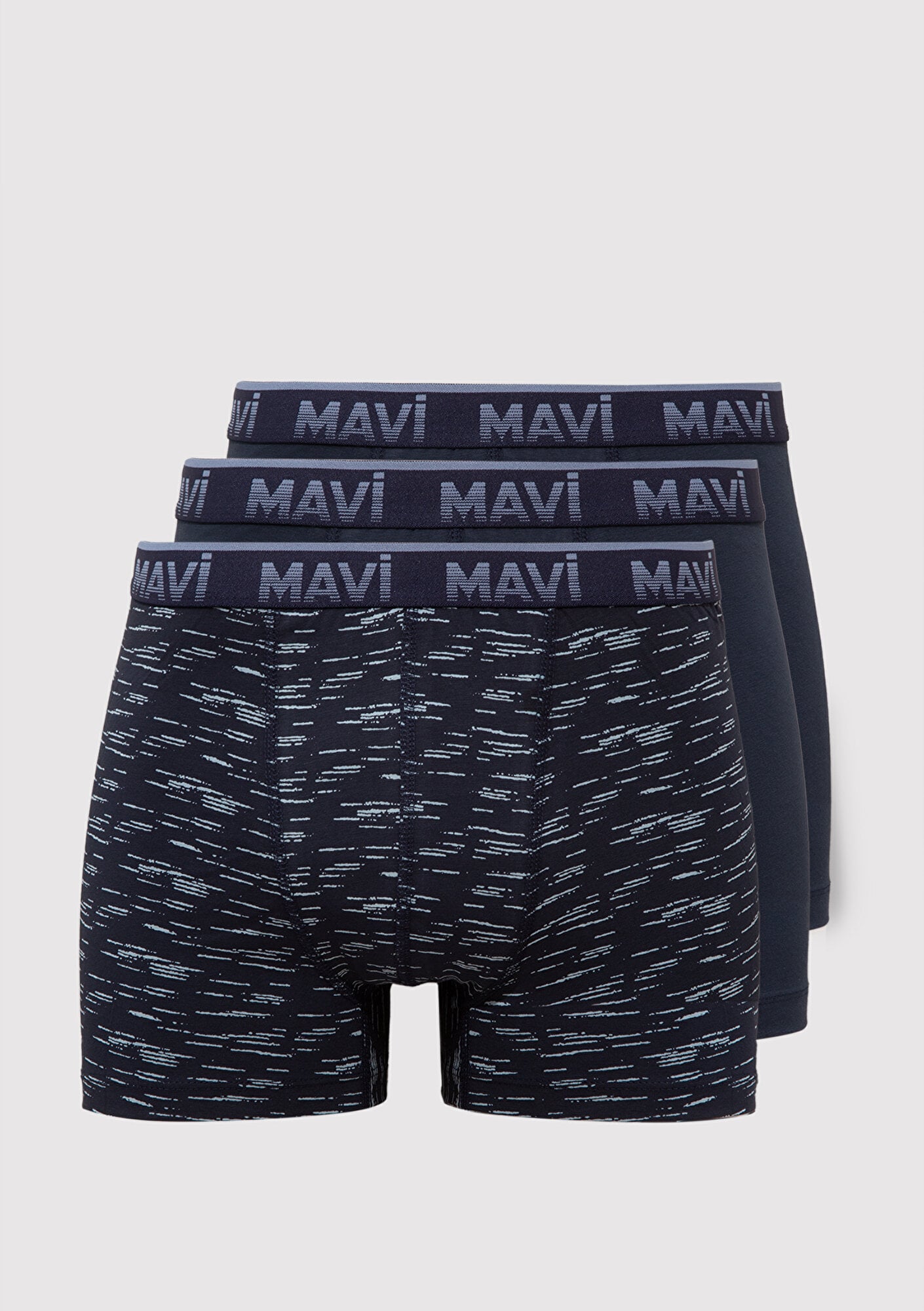  Mavi 3lü Lacivert Boxer 0910612-83097