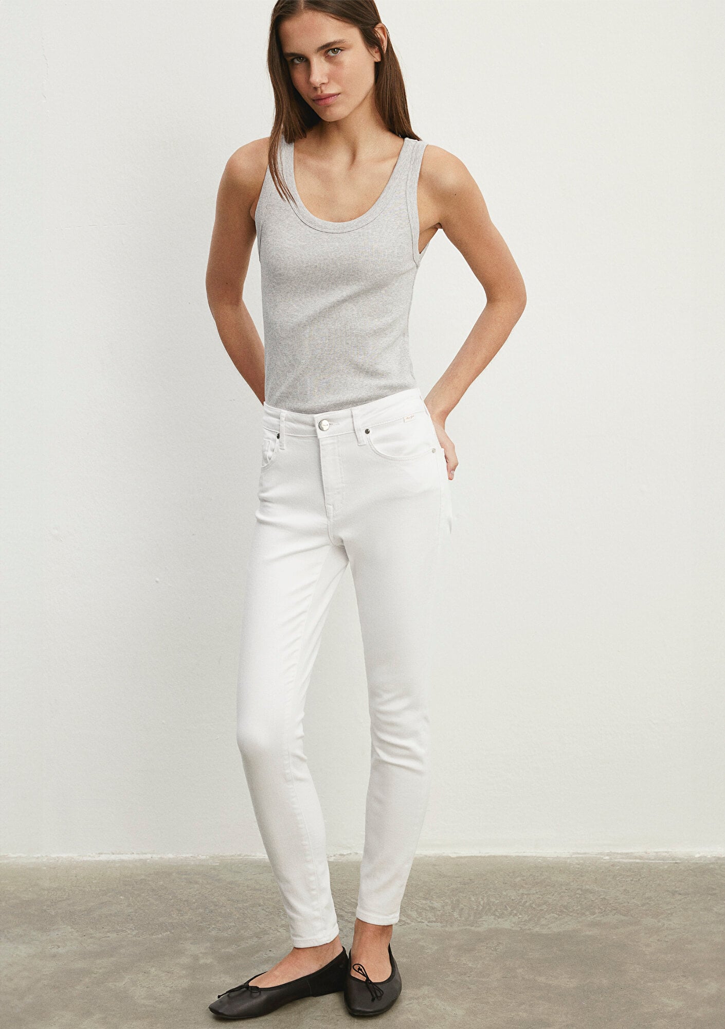  Mavi Tess Gold Luxury Beyaz Jean Pantolon 100328-81360