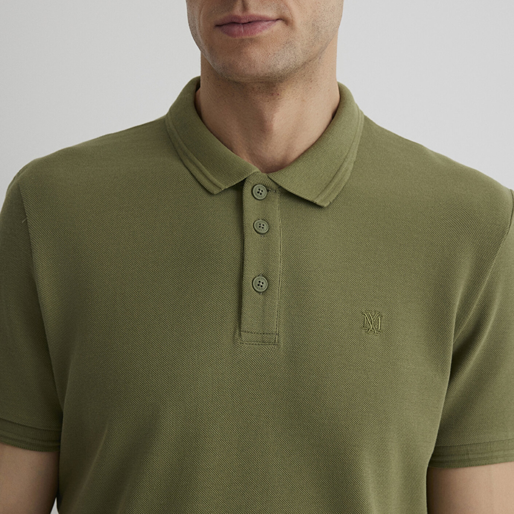 Mavi Haki Polo Tişört Slim Fit / Dar Kesim 064946-28524