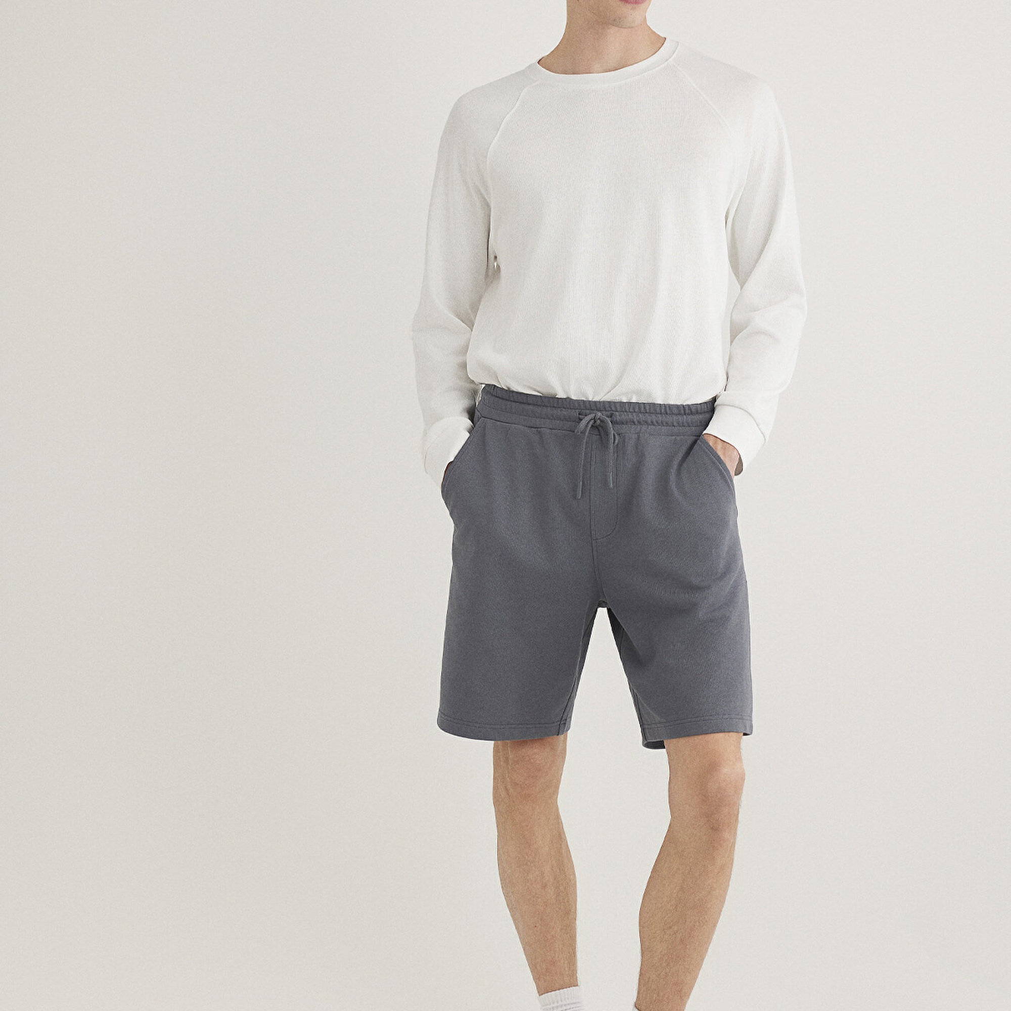 Mavi Antrasit Basic Şort 066935-80776