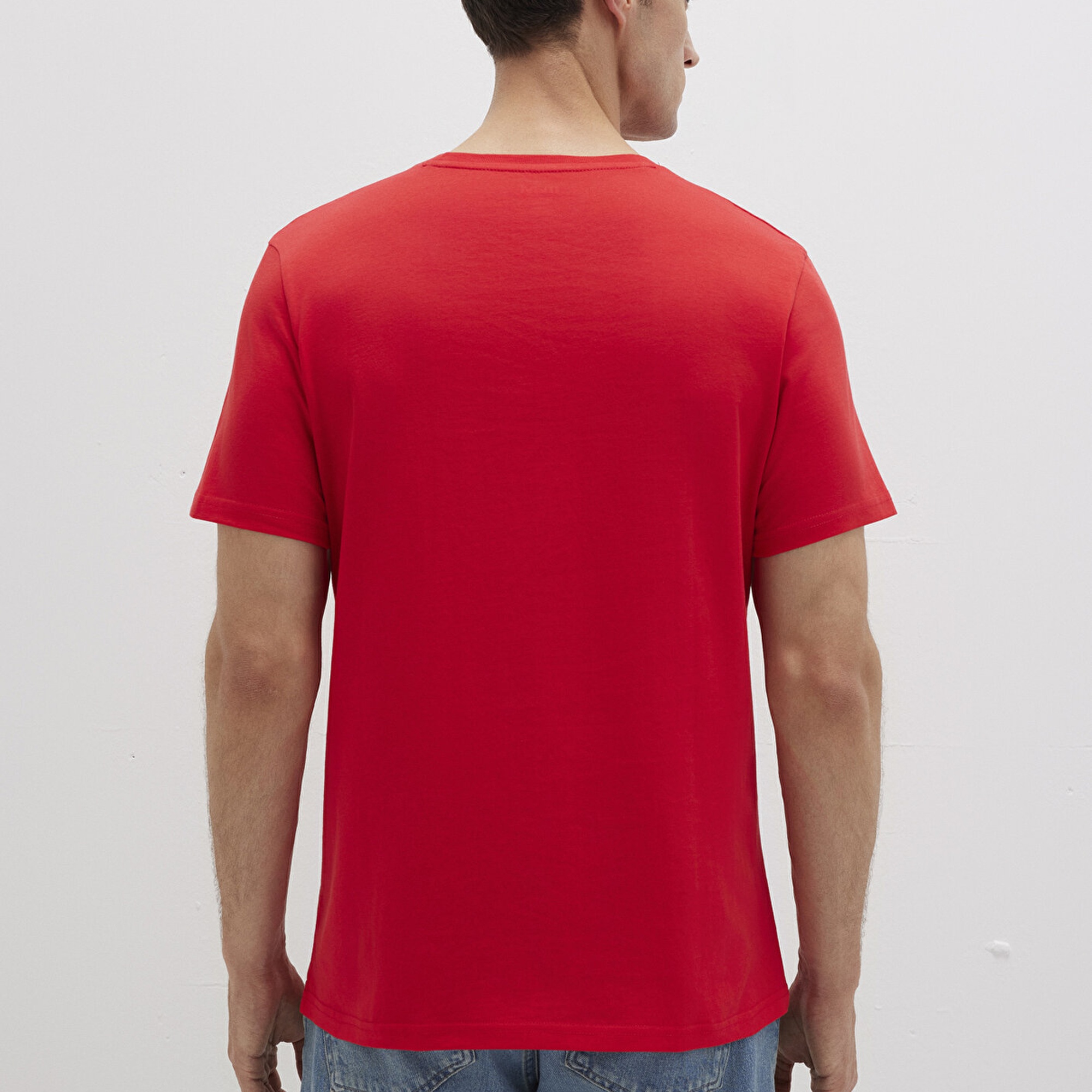 Mavi Mavi Jeans Baskılı Kırmızı Tişört Slim Fit / Dar Kesim 066841-33099