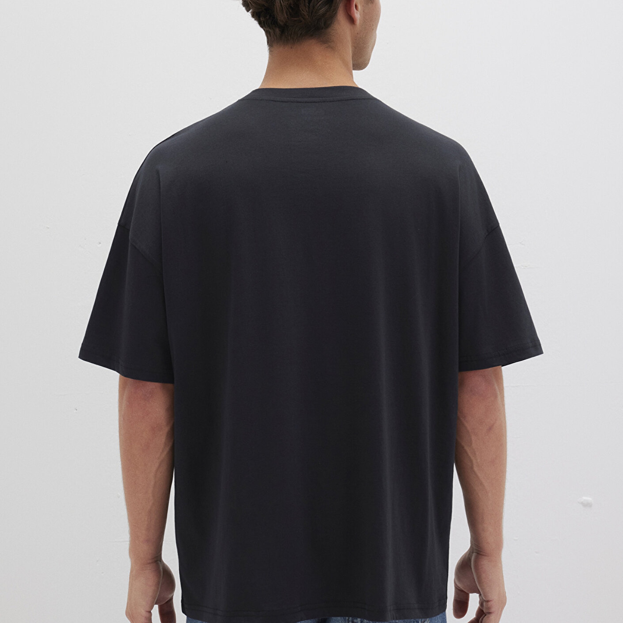 Mavi Organik Pamuk Siyah Oversize Tişört Oversize / Geniş Kesim 066902-900