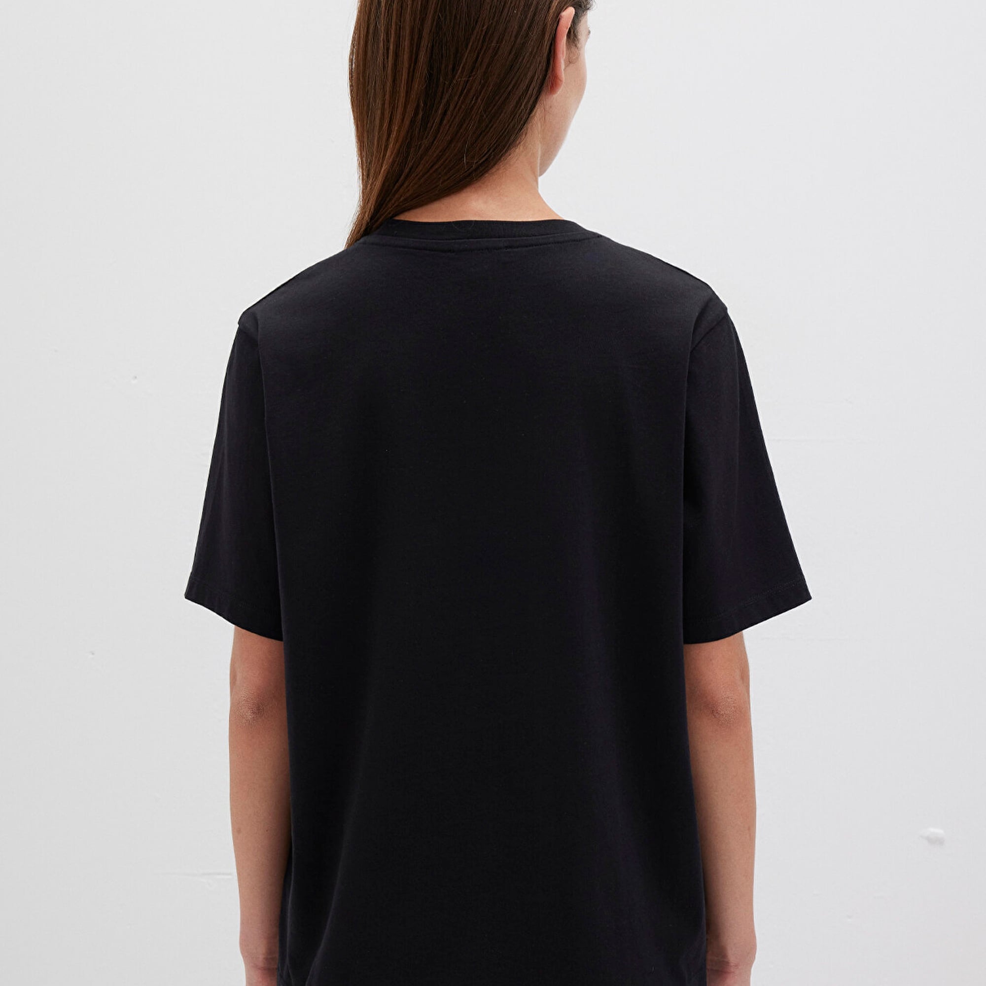 Mavi Mavi Logo Baskılı Siyah Tişört Regular Fit / Normal Kesim 1611594-900