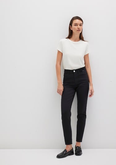  Mavi Cindy 90lar Siyah Jean Pantolon 100277-82292