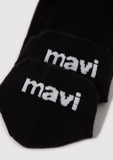  Mavi Siyah Patik Çorabı 0910779-900