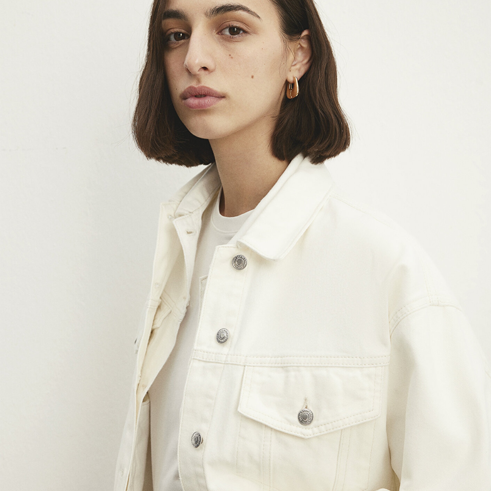 Mavi Luna 90lar Kırık Beyaz Jean Ceket 1110177-84112