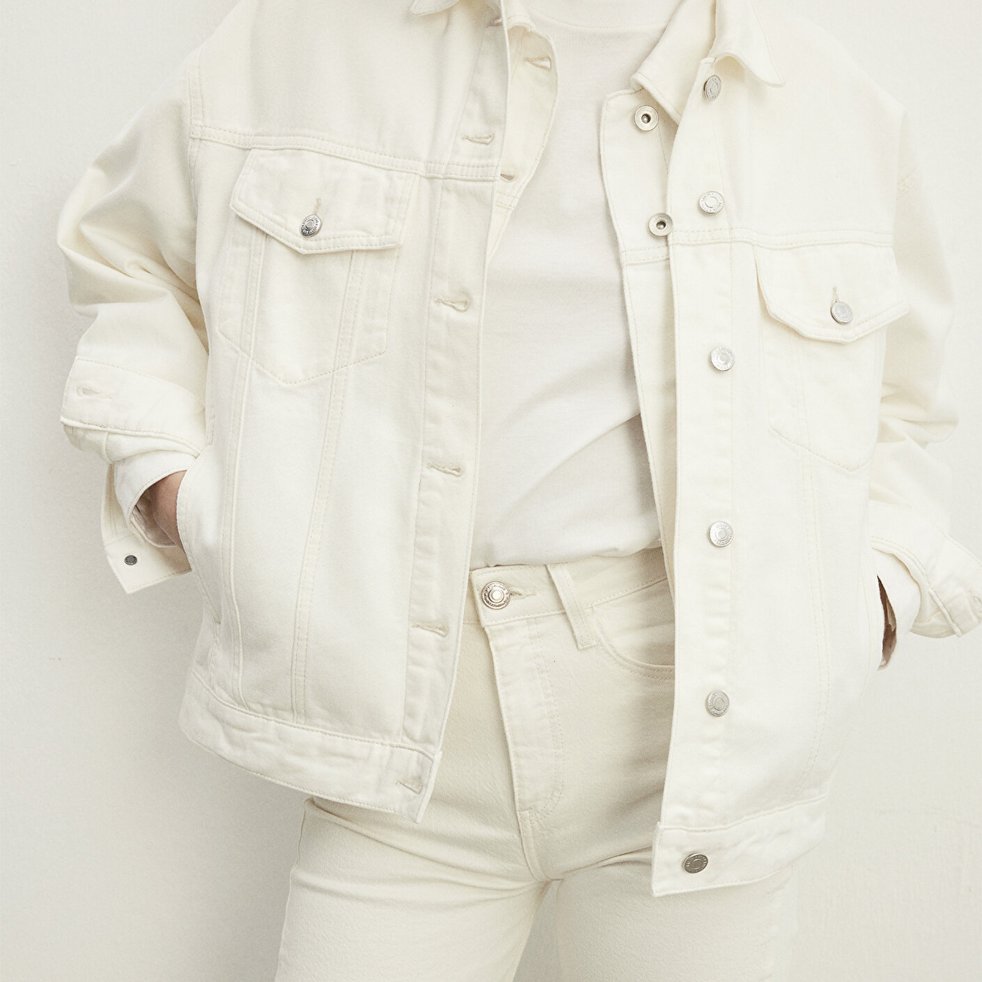 Mavi Luna 90lar Kırık Beyaz Jean Ceket 1110177-84112