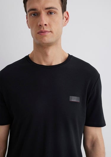  Mavi Mavi Black Baskılı Siyah Tişört Slim Fit / Dar Kesim 0611401-900