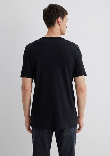  Mavi Mavi Black Baskılı Siyah Tişört Slim Fit / Dar Kesim 0611401-900