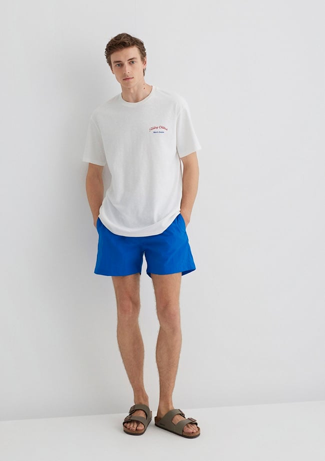  Mavi Lacivert Kısa Deniz Şortu 0910879-70913