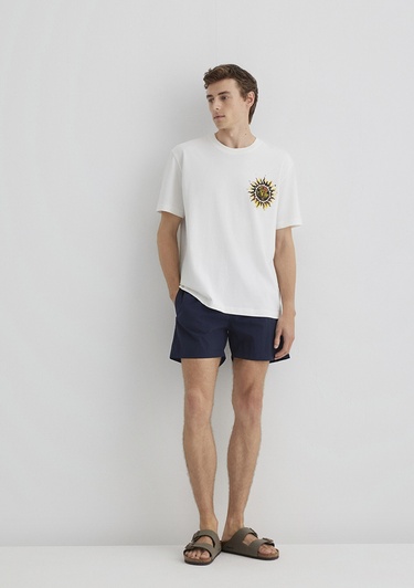  Mavi Lacivert Kısa Deniz Şortu 0910879-83097