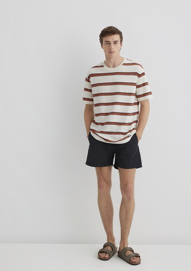  Mavi Siyah Kısa Deniz Şortu 0910879-900