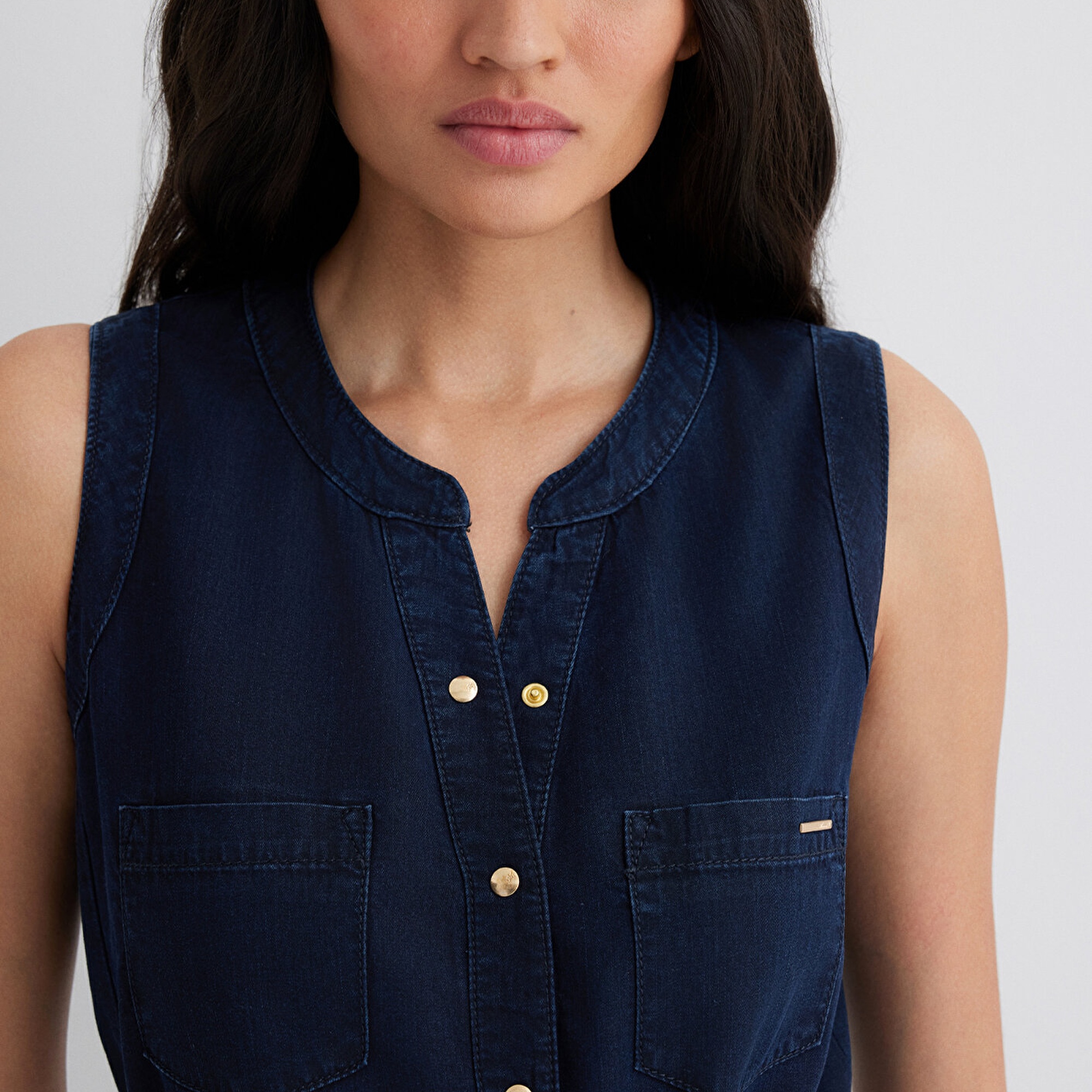 Mavi Suzy Gold Klasik Mürekkep Mavi Jean Elbise 130317-81270