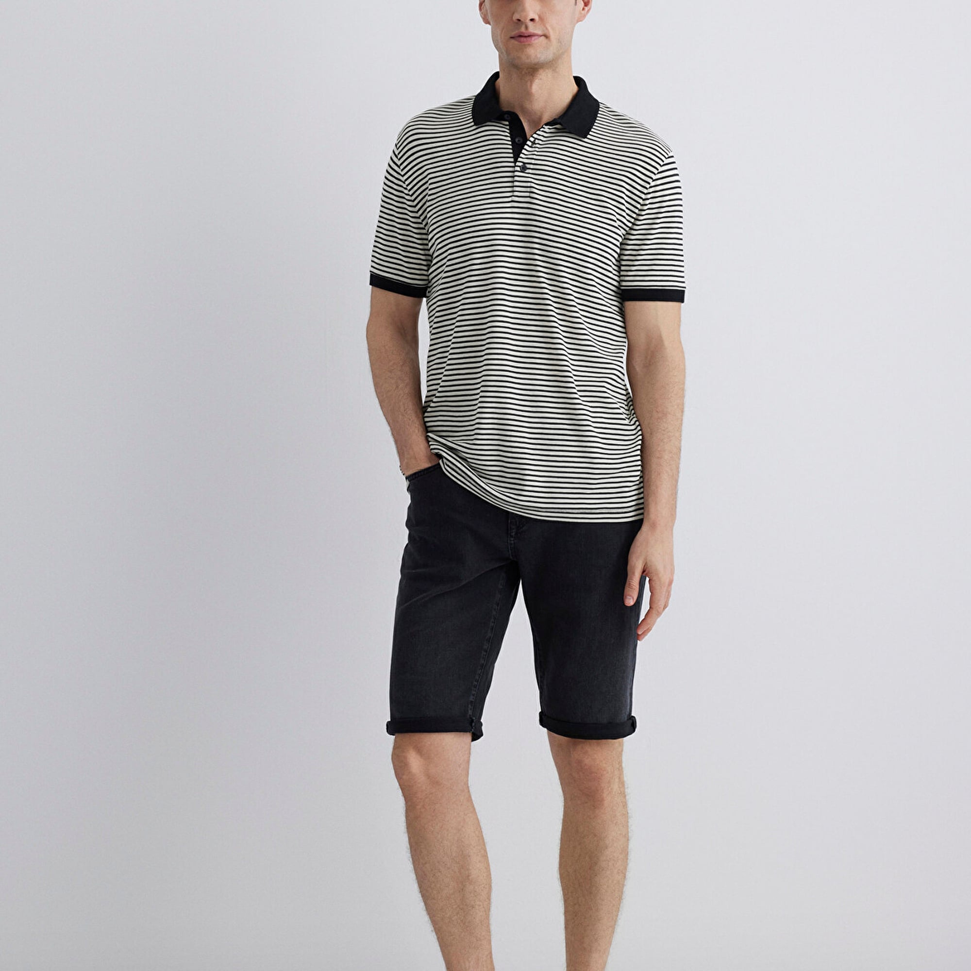 Mavi Nicholas Mavi Black Antrasit Jean Şort 0416081307