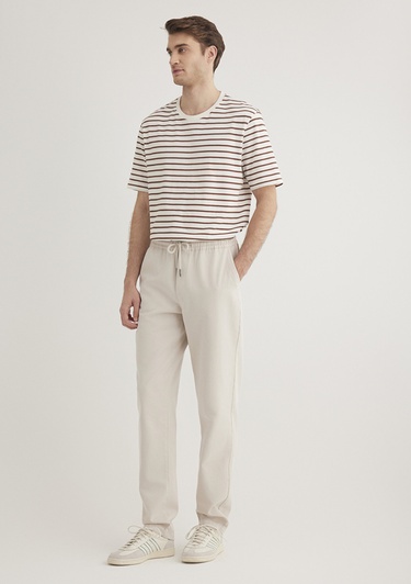  Mavi Ekru Jogger Pantolon 0010168-70144