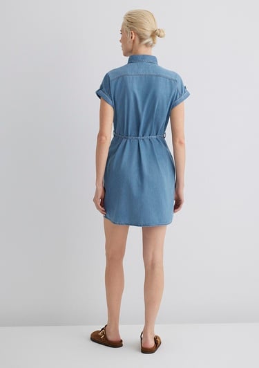  Mavi Barbara Gold Klasik Açık Mavi Jean Elbise 130548-26176