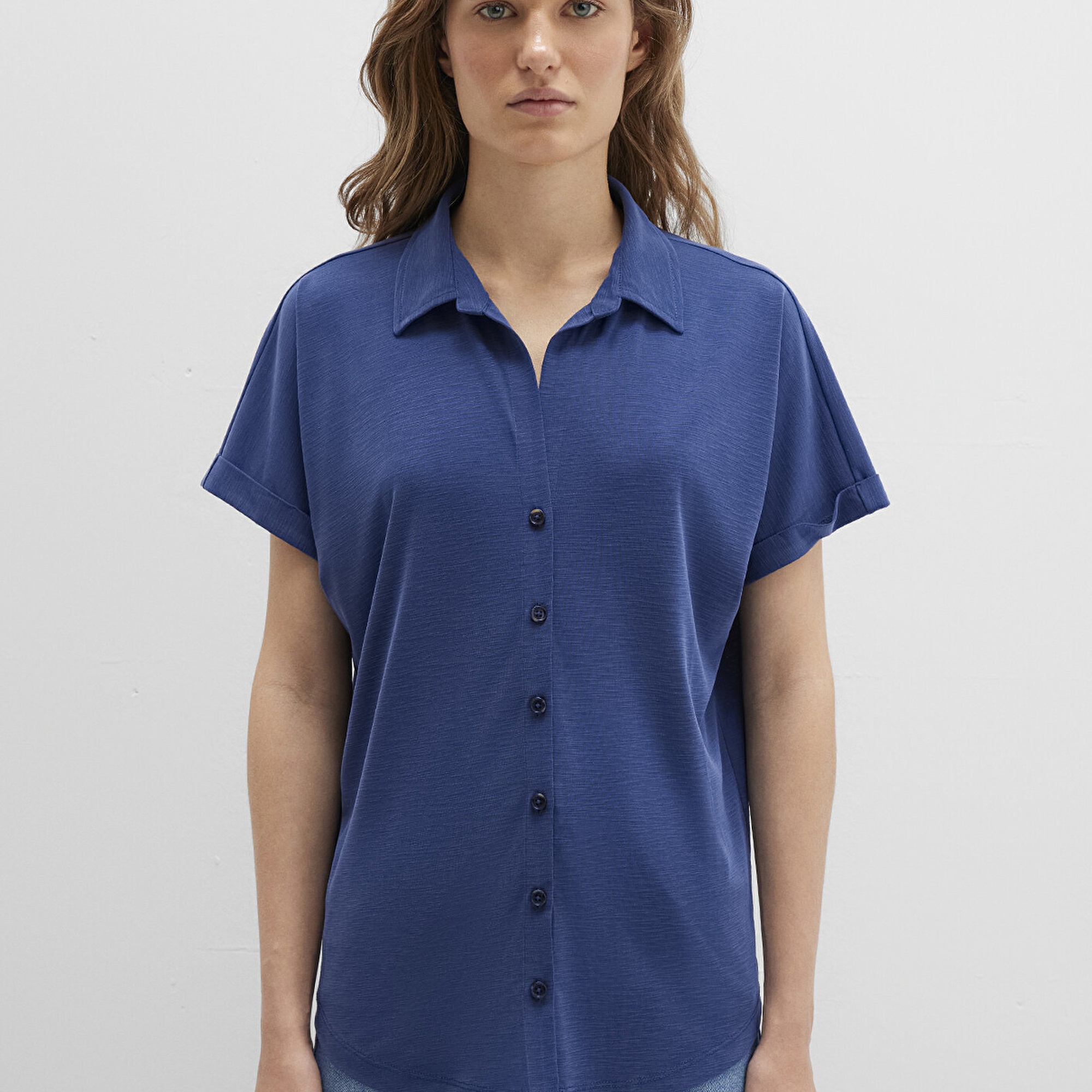 Mavi Lux Touch TENCEL TM Mavi Modal Gömlek Regular Fit / Normal Kesim 168081-70491