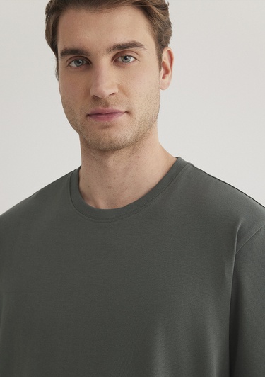  Mavi Stretch Yeşil Basic Tişört Regular Fit / Normal Kesim 0610252-71598