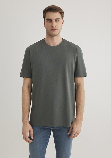  Mavi Stretch Yeşil Basic Tişört Regular Fit / Normal Kesim 0610252-71598