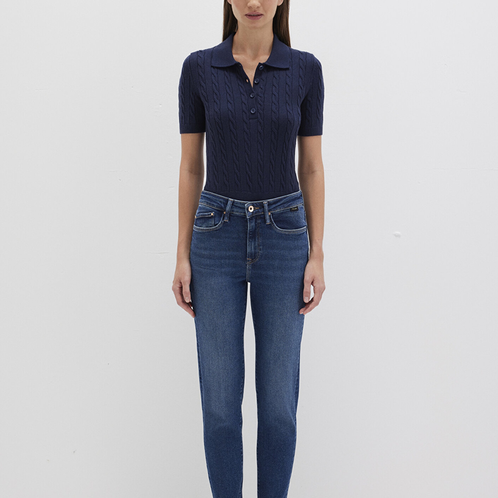 Mavi Cindy Gold Shape Koyu Mavi Jean Pantolon 100277-33687