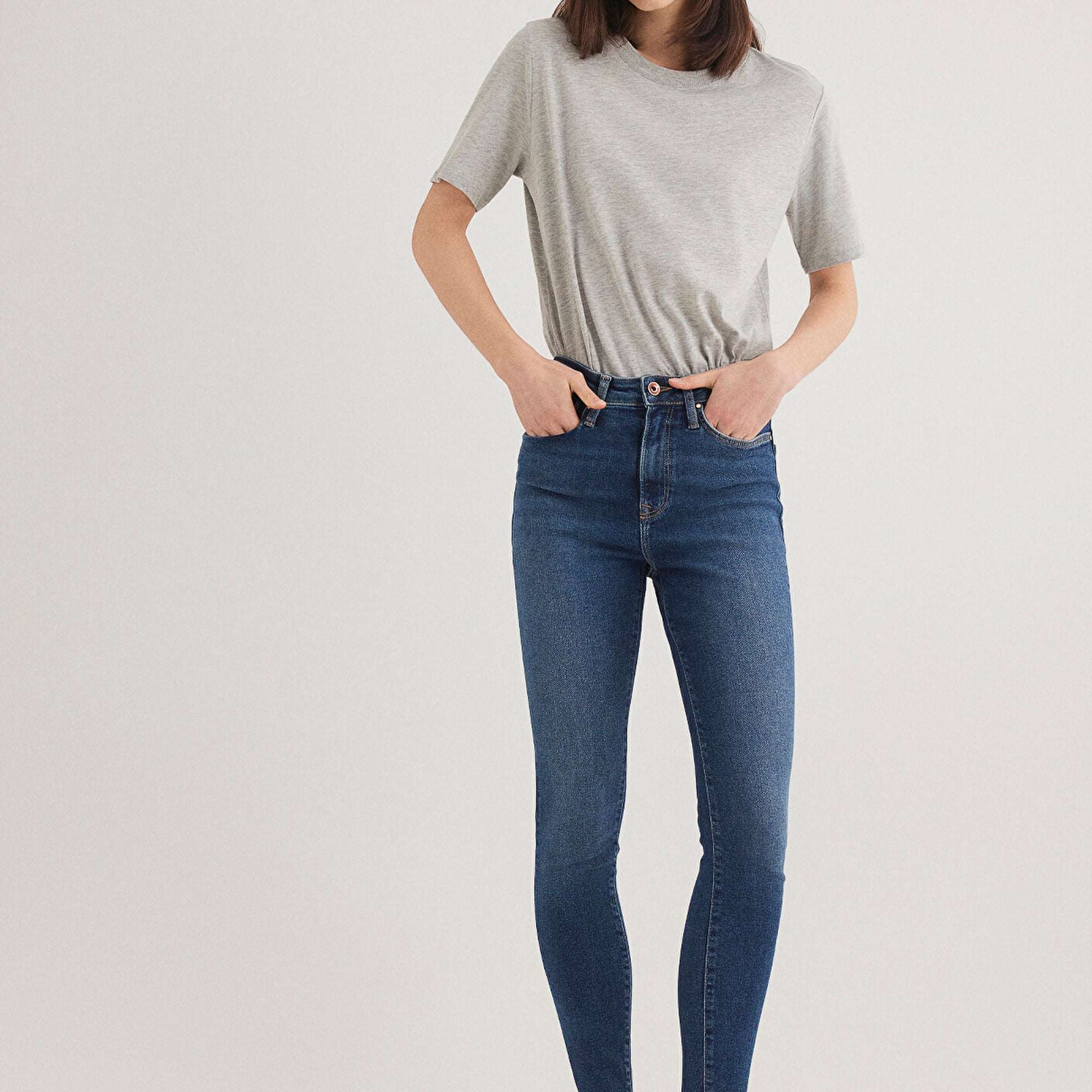 Mavi Serenay Gold Shape Koyu Mavi Jean Pantolon 100980-33687