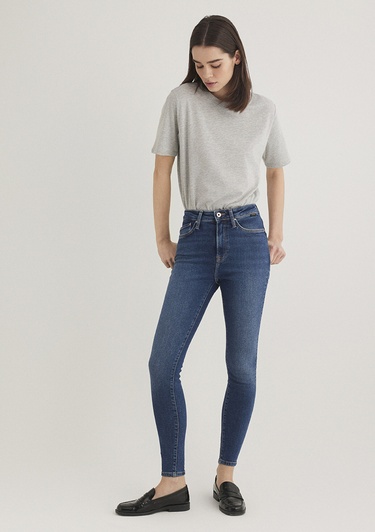  Mavi Serenay Gold Shape Koyu Mavi Jean Pantolon 100980-33687