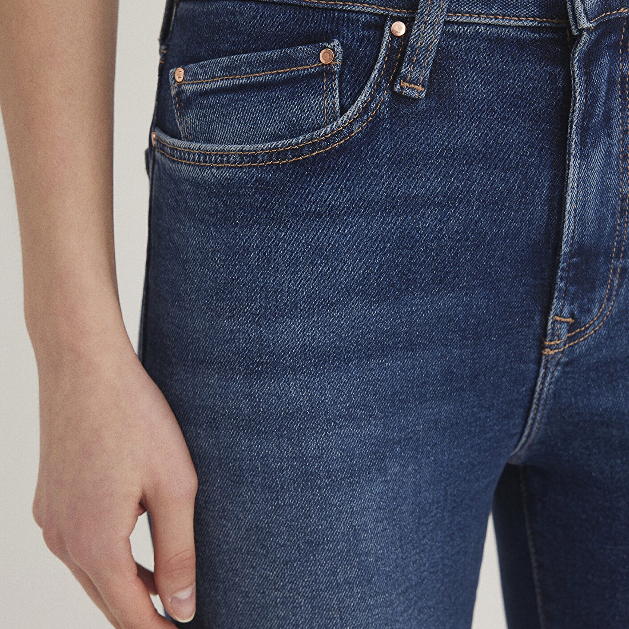 Mavi Serenay Gold Shape Koyu Mavi Jean Pantolon 100980-33687