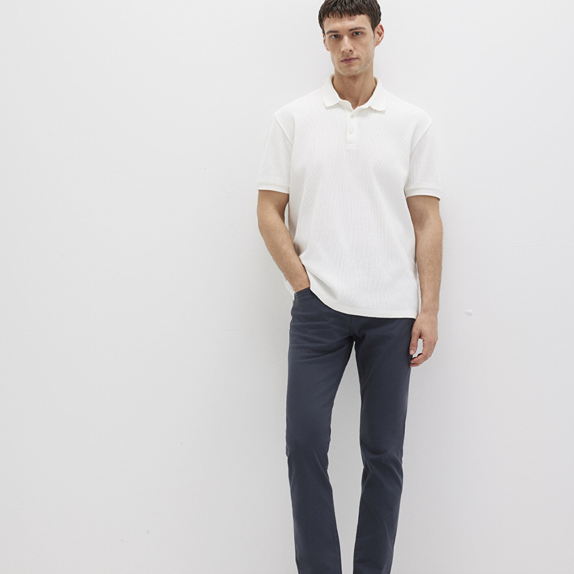 Mavi Marcus Mavi Yıkamalı Comfort Gabardin Pantolon 0035132609