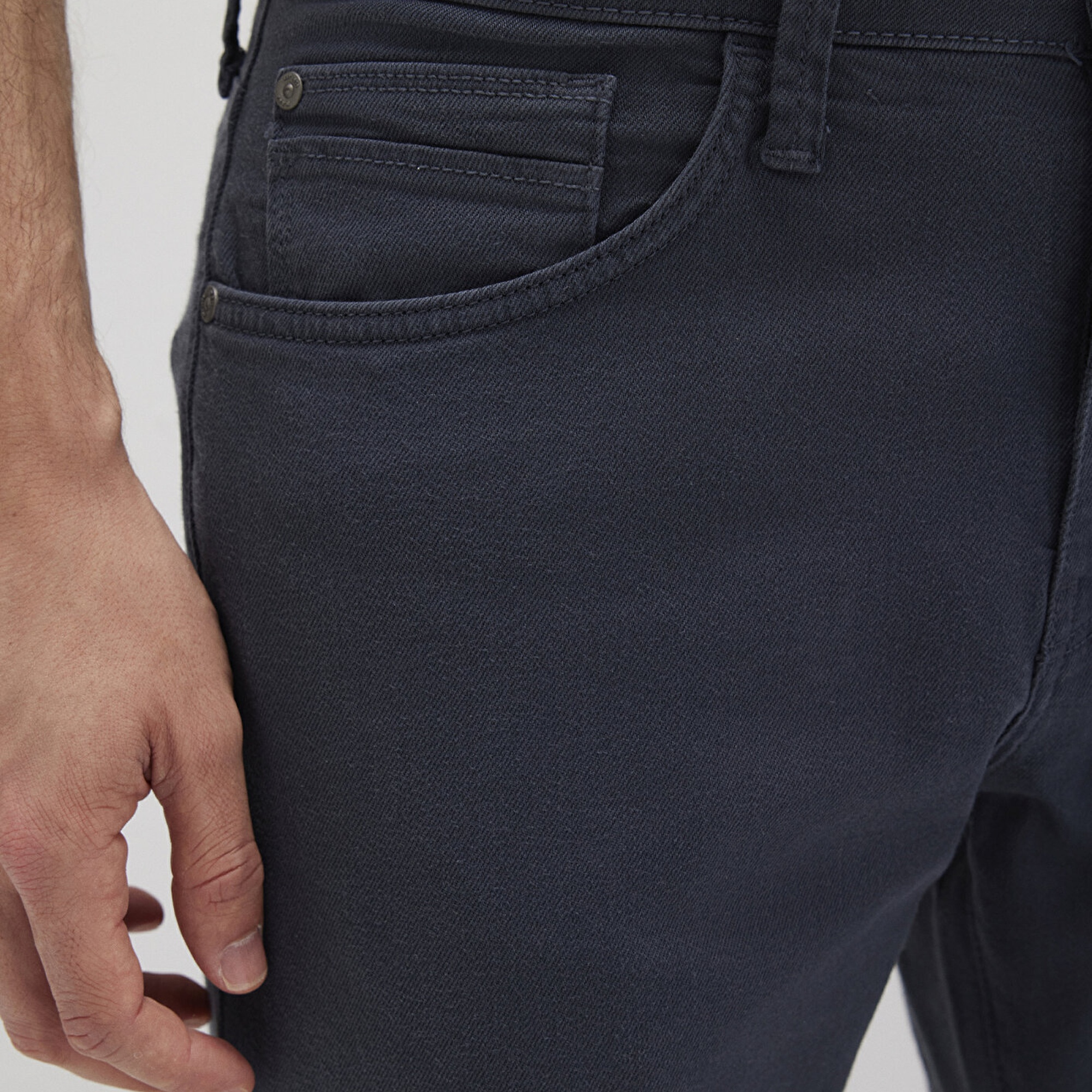 Mavi Marcus Mavi Yıkamalı Comfort Gabardin Pantolon 0035132609