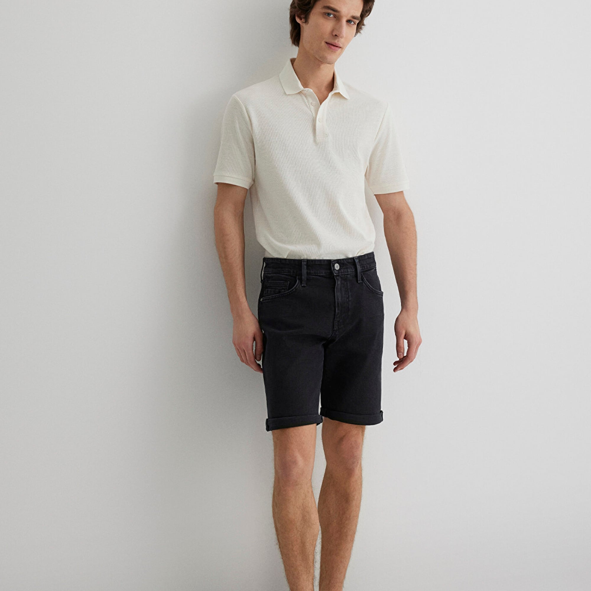 Mavi Brian Street Koyu Gri Jean Şort 0418484559