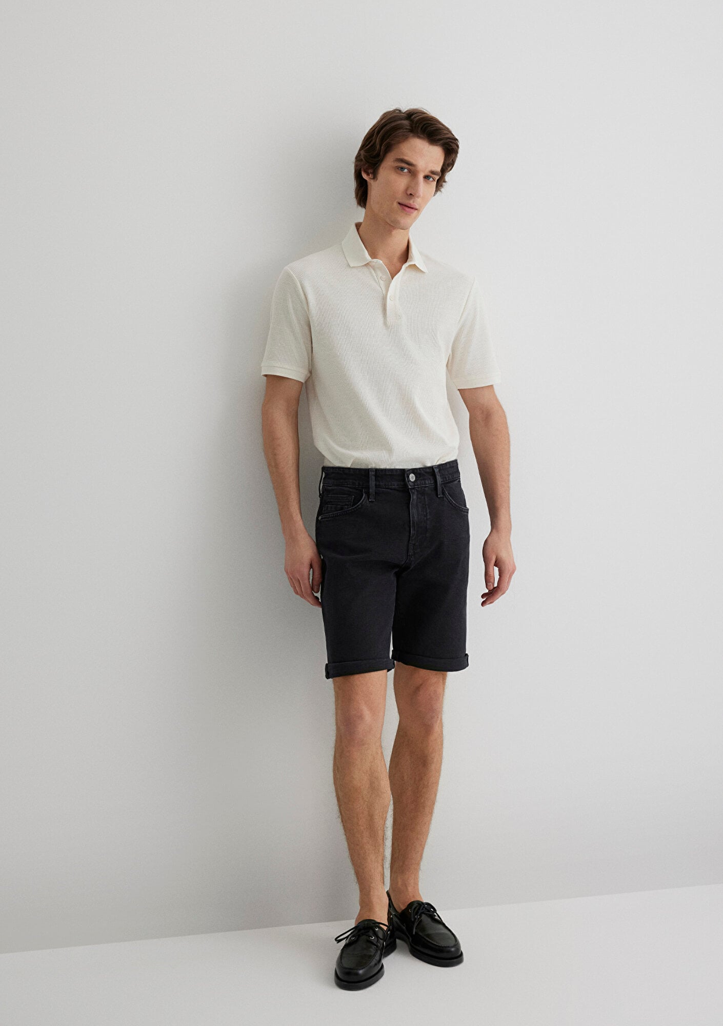  Mavi Brian Street Koyu Gri Jean Şort 0418484559