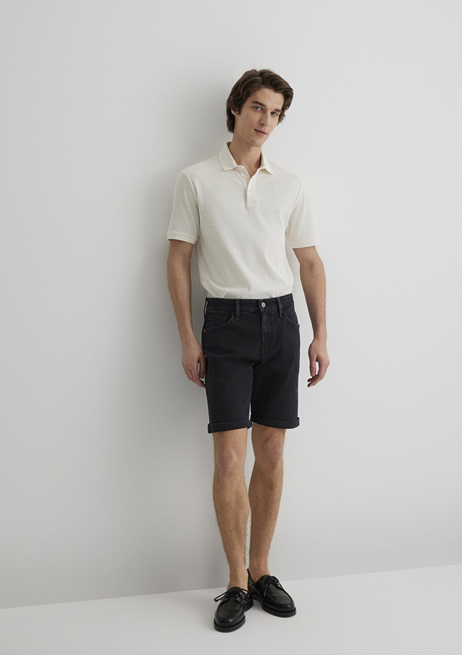  Mavi Brian Street Koyu Gri Jean Şort 0418484559