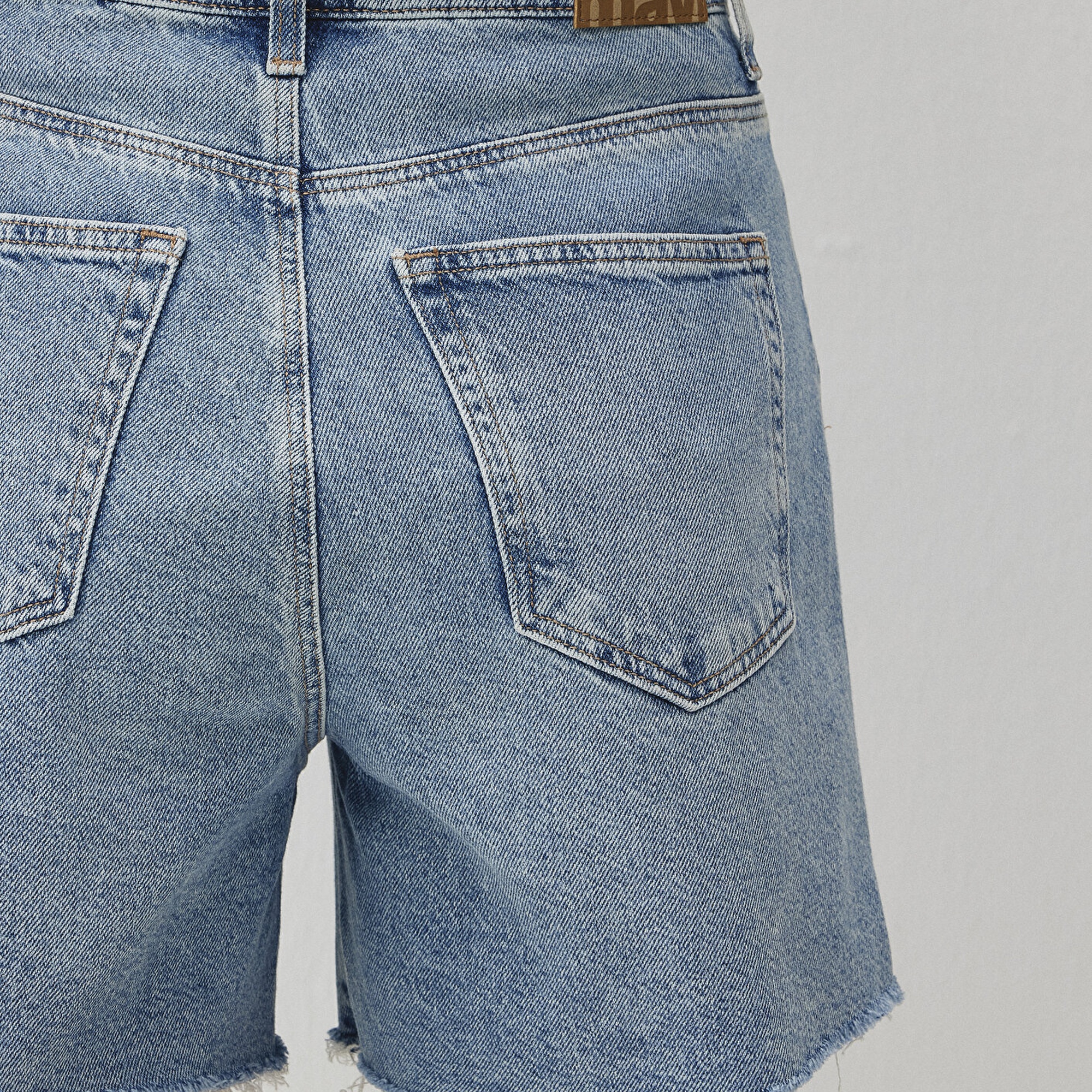 Mavi Millie 90lar Gölgeli Indigo Mavisi Jean Şort 1458934576