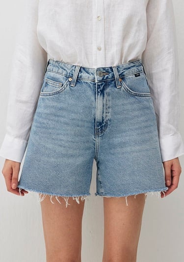  Mavi Millie 90lar Gölgeli Indigo Mavisi Jean Şort 1458934576