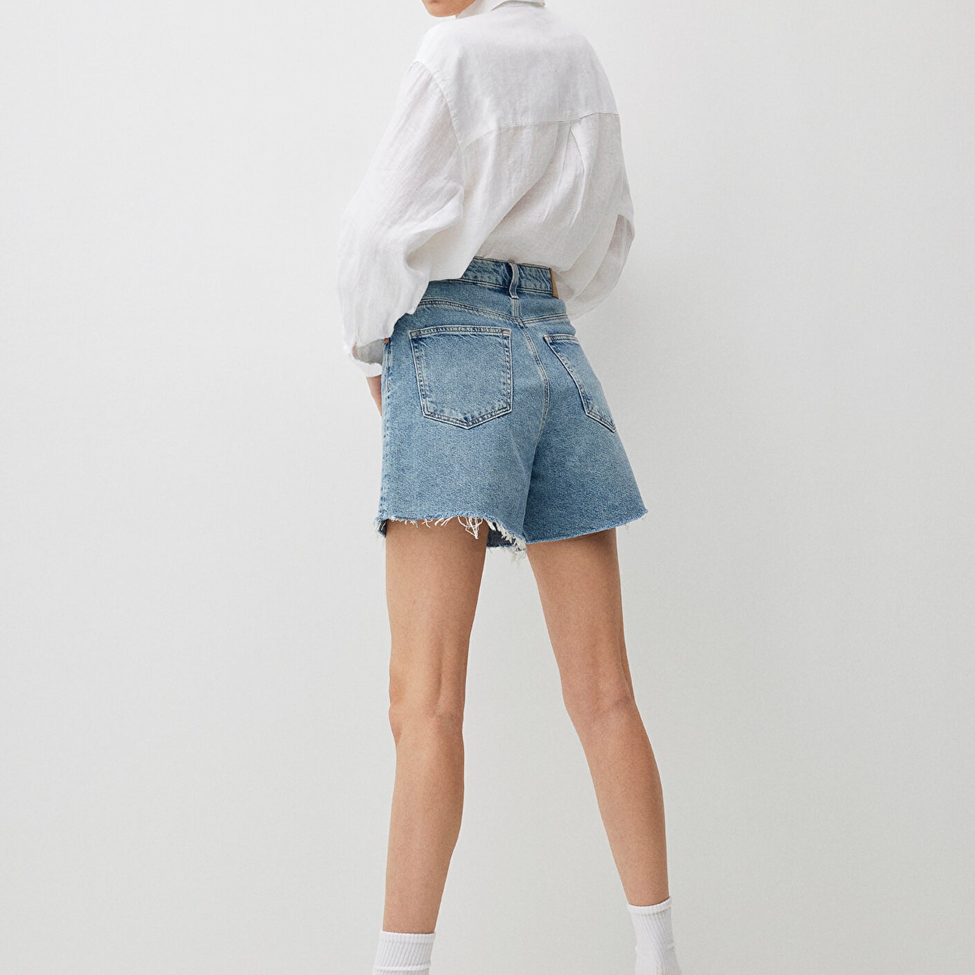 Mavi Millie 90lar Gölgeli Indigo Mavisi Jean Şort 1458934576